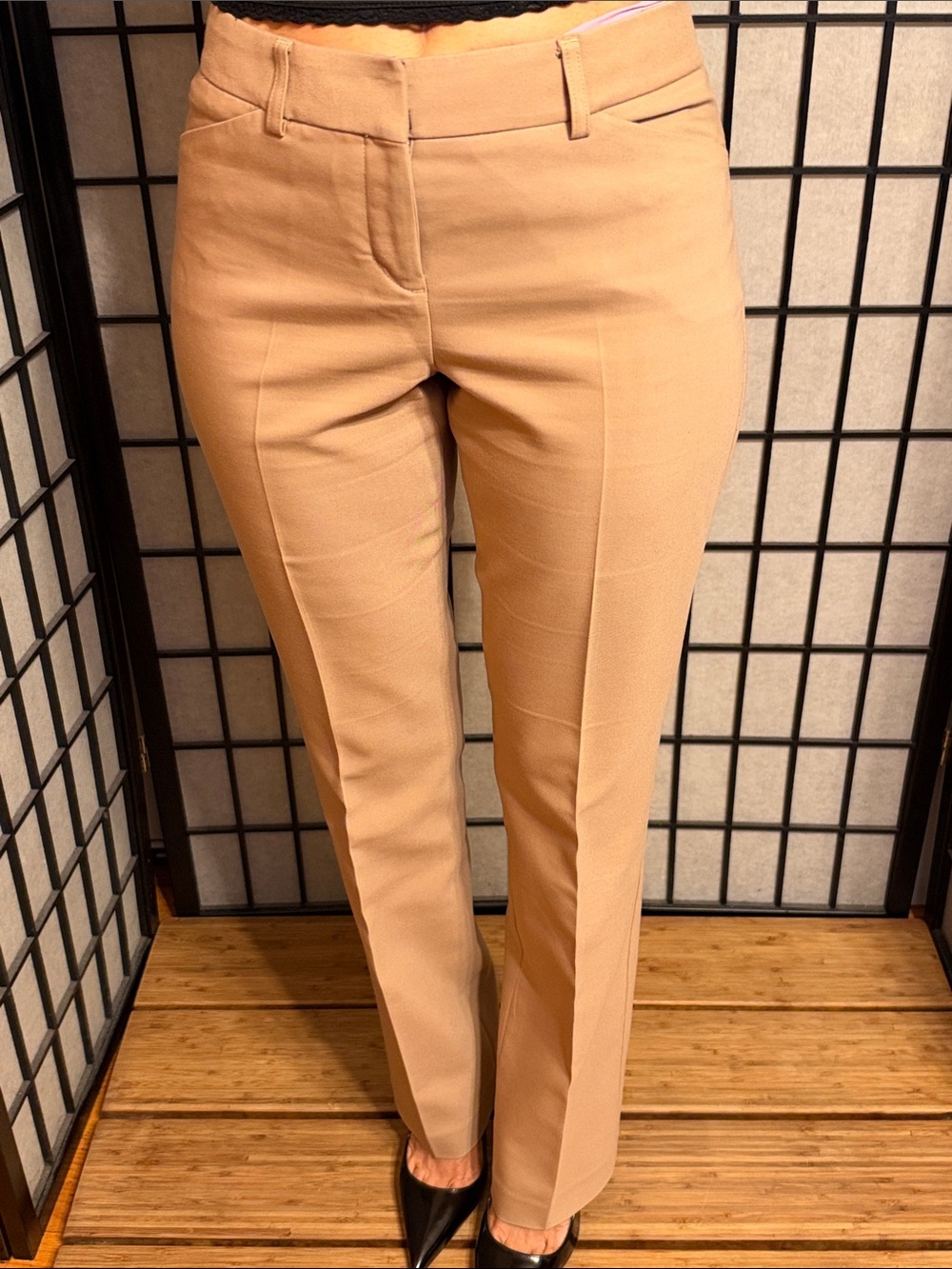 Express Women's Tailored Trousers in Camel Tan